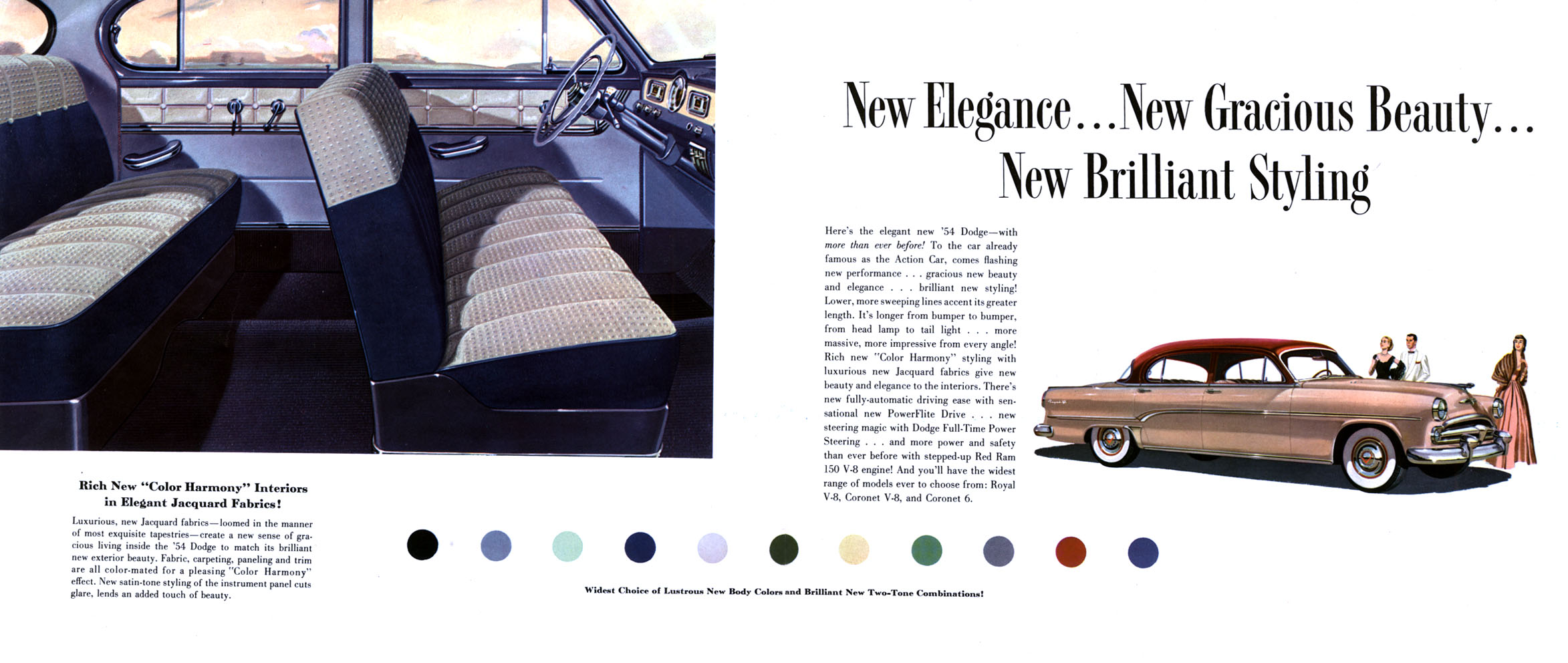 1954 Dodge Car Brochure Page 4